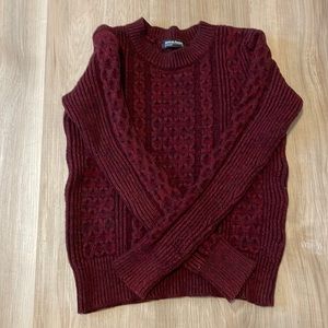 Cable knit sweater